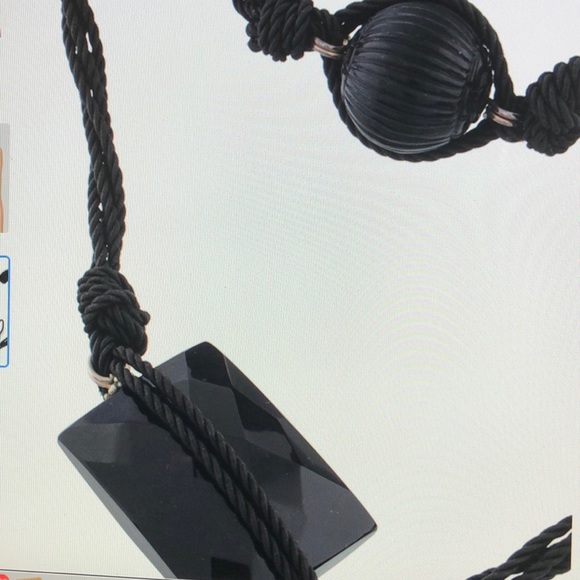 Stephen Dweck Onyx and Plastic Bead Long Necklace - Picture 2 of 5